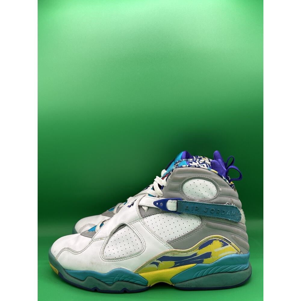 Air Jordan 8 Retro “White Aqua” Size 12 Womens/10.5 Men (316836-161) - Picture 3 of 7